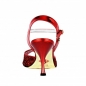 Preview: A1 Glitter Rosso Laminato rosso Heel 7cm- Absatz 7cm