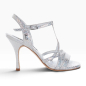 Preview: GAIA PPITONCINO ARGENTO CANGIANTE HEEL 9CM