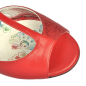 Preview: N11B Nappa rossa Glitter Heel 9 cm