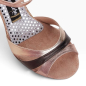Preview: GINEVRA RAME LAMINATO LARGE SOLE HEEL 7 CM