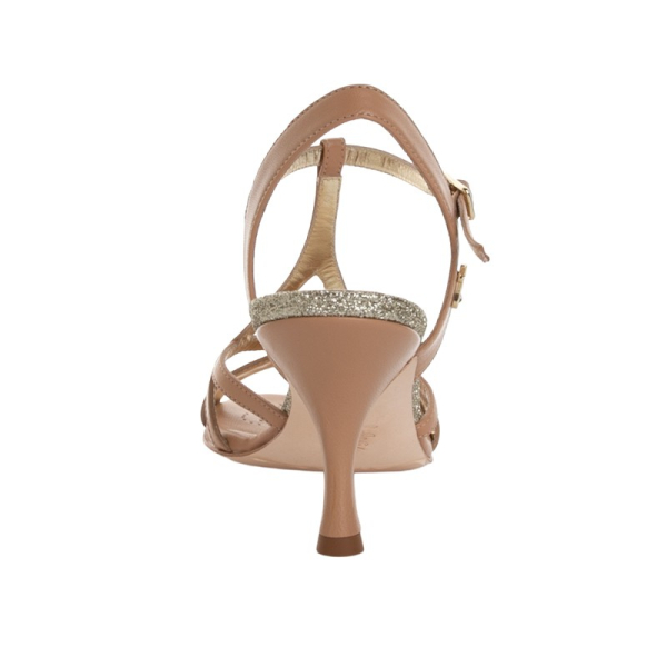 Preview: GAIA NAPPA BEIGE HEEL 7CM