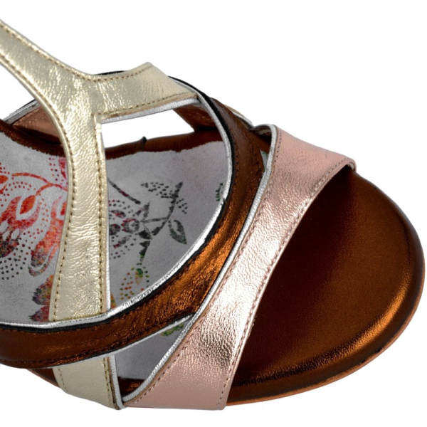 Preview: N31 Colgada platino bronzo Heel 7 cm