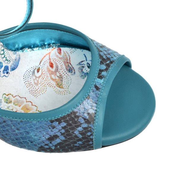 Preview: N12 gancho verde Heel 9 cm