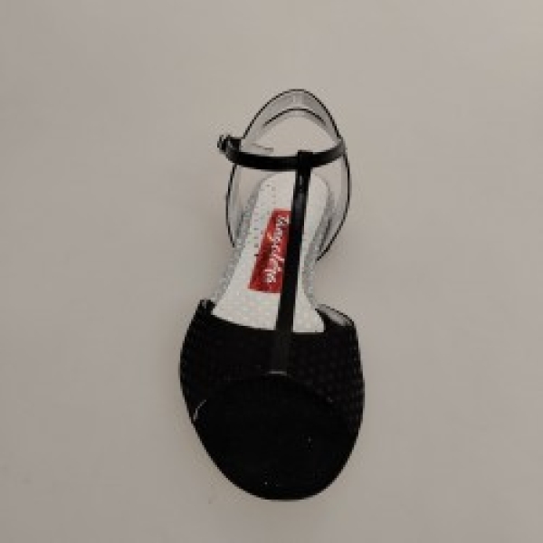 D31 Camoscio Nero Tacco 1 cm