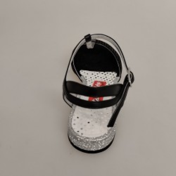 D31 Camoscio Nero Tacco 1 cm
