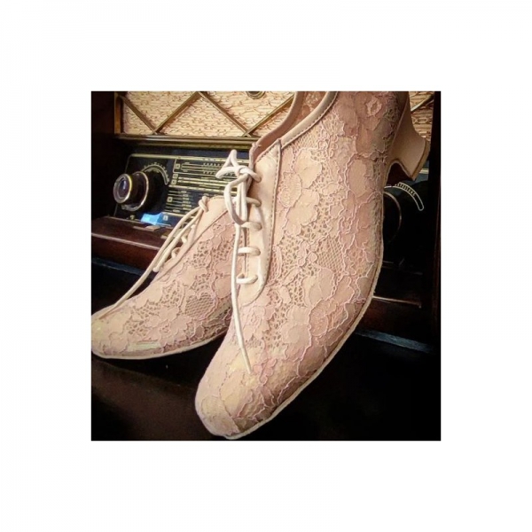 Pratica Donna Pizzo Nudo Heel 4 cm