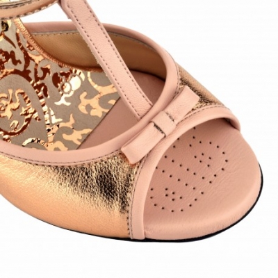 A14 Laminato rame Nappa rosa 9 cm Heels-absatz 9cm