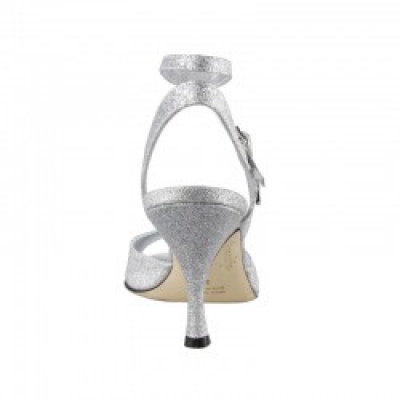 A31 Glitterino Argento Heel 7 cm