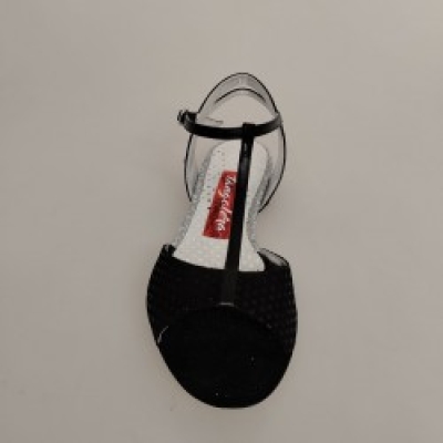 D31 Camoscio Nero Tacco 1 cm