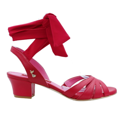 D32 Amaranto Nappa Soft / NOEMI ROSSO GRANATA Heel 4 cm